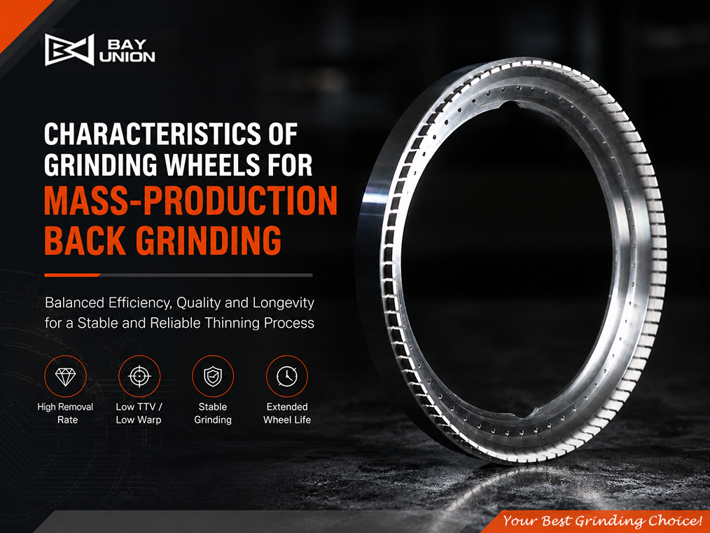 Characteristics of Grinding Wheels for Mass Production Back Grinding